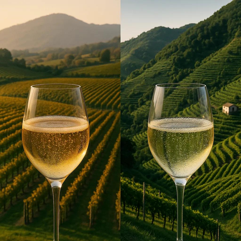 Differenza tra Franciacorta e Prosecco: due bollicine, due Italie