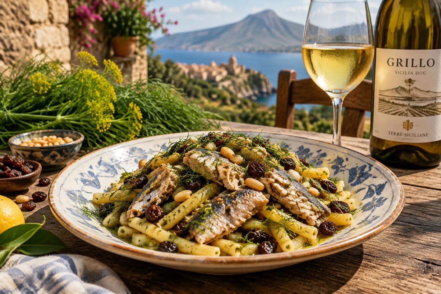Pasta con le sarde: origini, ricetta e vino giusto