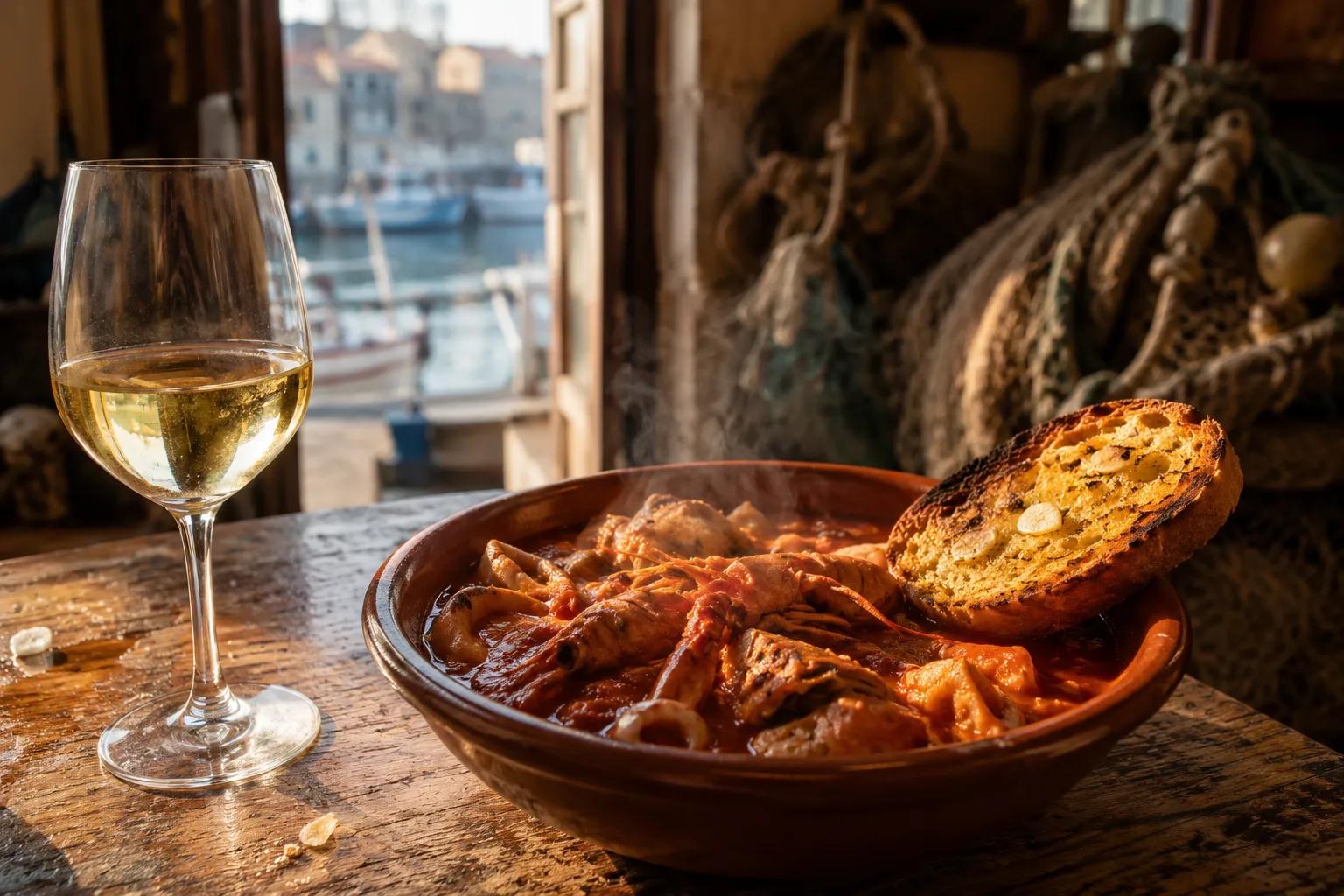 Cacciucco alla livornese: la ricetta e i vini giusti