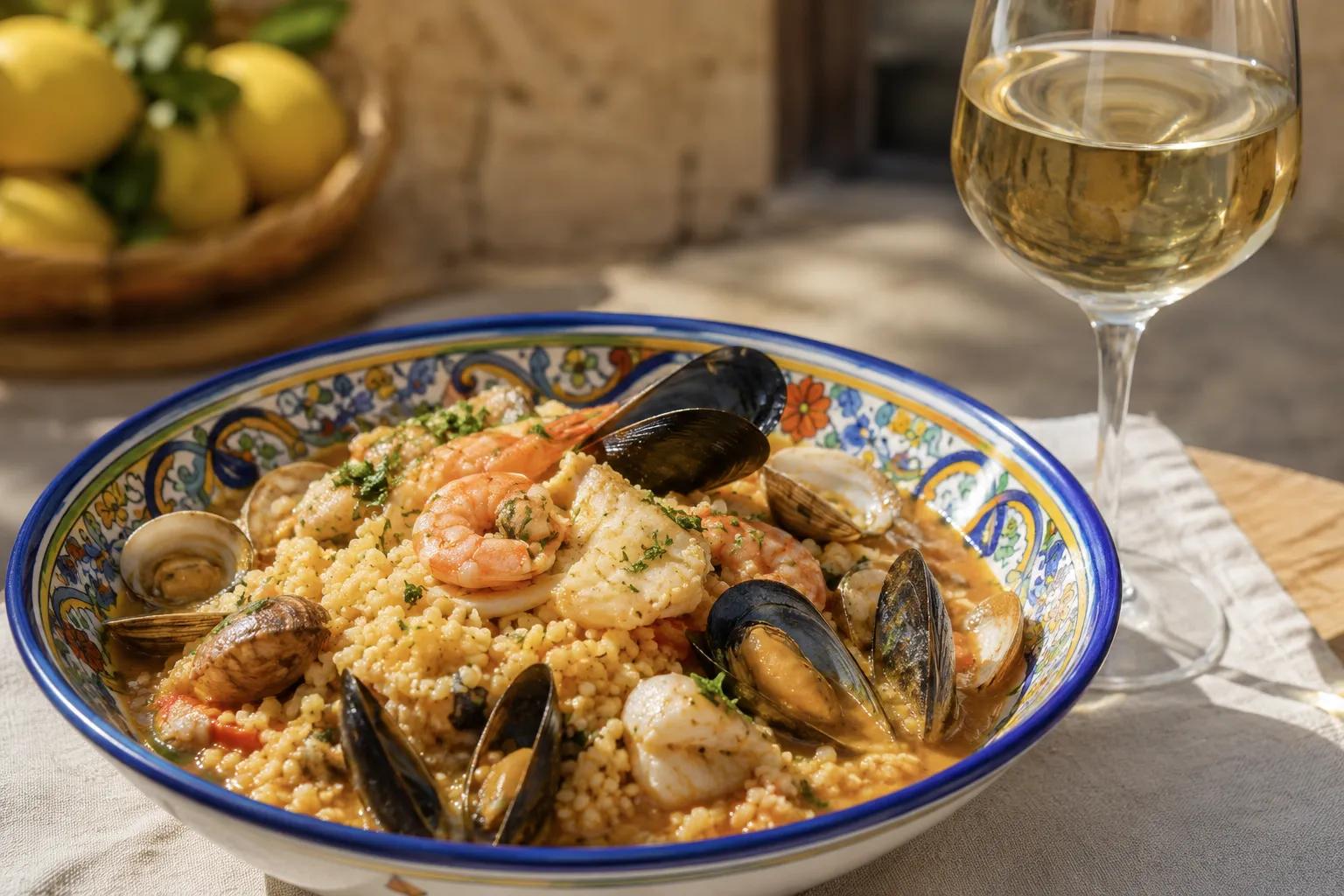 Couscous di pesce alla trapanese: storia e vini abbinati