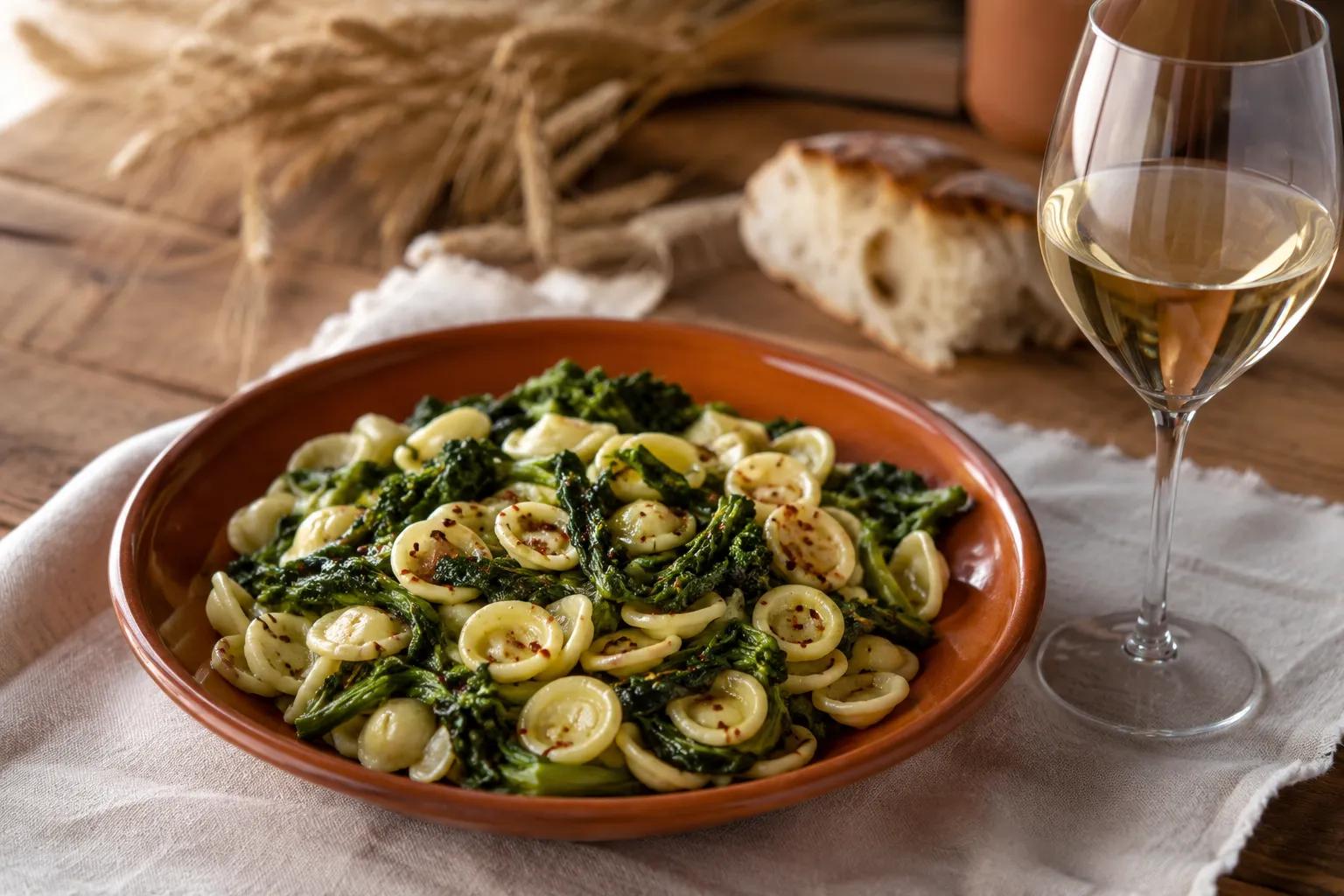Orecchiette Cime di Rapa: Storia e Vino Ideale
