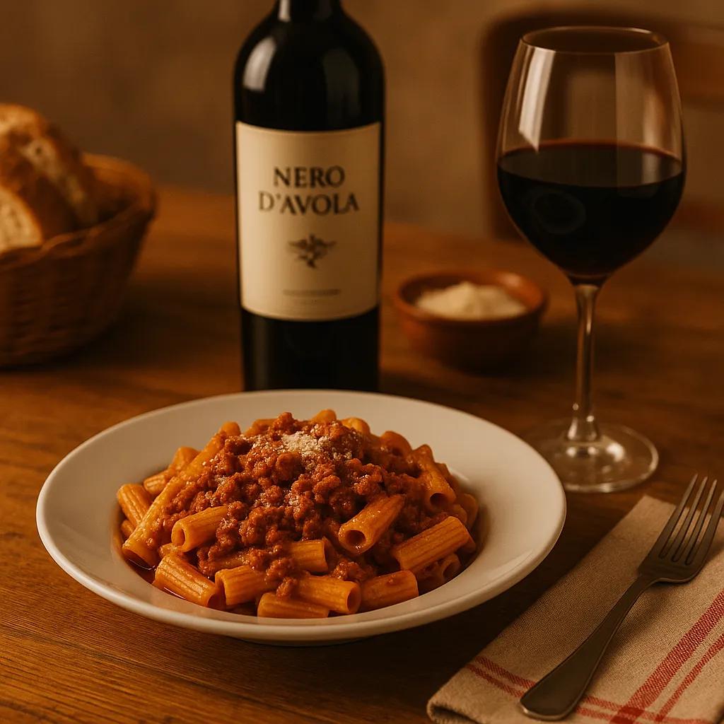 Il Nero d'Avola: l'abbinamento perfetto con i sughi del Sud Italia